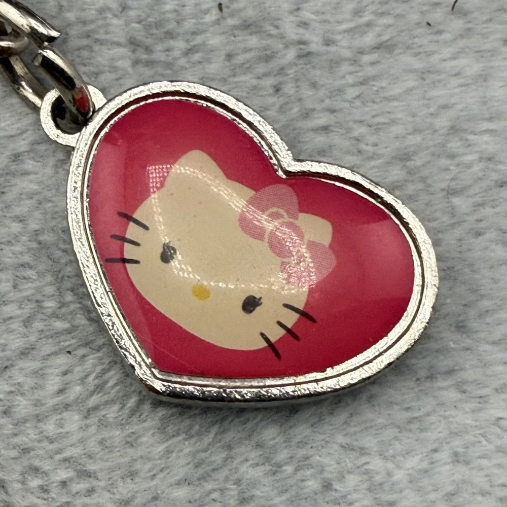 Vintage Hello Kitty Keychain Sanrio Silver Tone - Picture 4 of 8